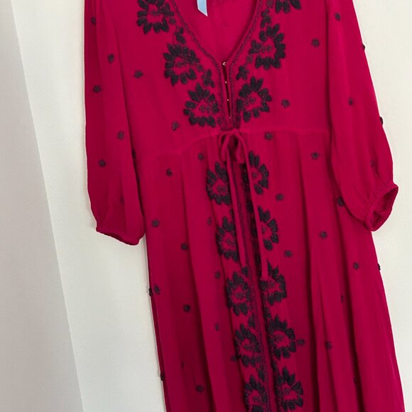 Free People Embroidered Fable Midi Dress - Picture 3 of 8